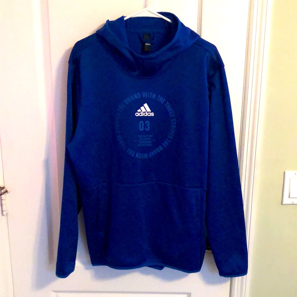 Blue adidas sports hoodie (L)